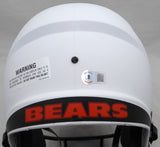 Justin Fields Autographed White Lunar Eclipse Full Size Speed Replica Helmet Chicago Bears Beckett BAS QR #W995779