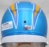 LaDainian Tomlinson Autographed Blue Flash Full Size Speed Replica Helmet San Diego Chargers "HOF 17" Beckett BAS QR #BH038600