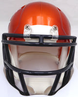 Justin Fields Autographed Orange Flash Speed Mini Helmet Chicago Bears Beckett BAS QR #W176097