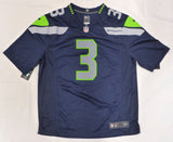Seattle Seahawks Russell Wilson Autographed Blue Nike Jersey RW Holo #45920