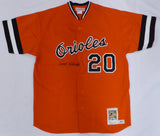 Baltimore Orioles Frank Robinson Autographed Orange Authentic Mitchell & Ness Jersey Beckett BAS QR #BN64147