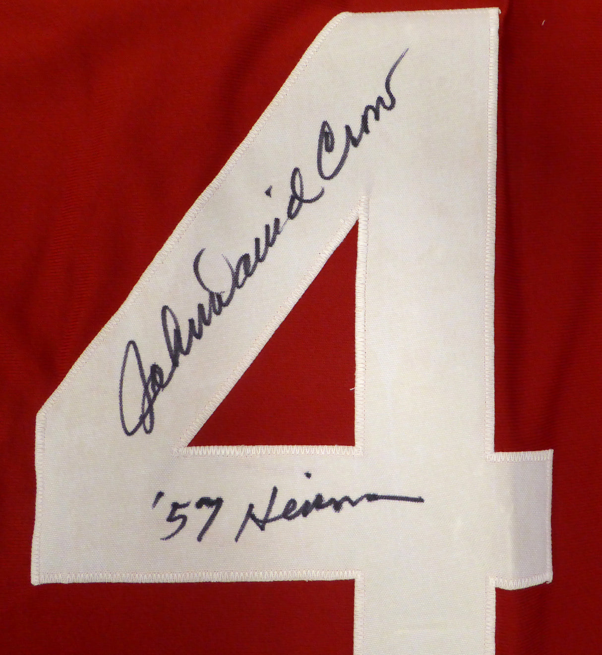 Texas A&M Aggies John David Crow Autographed Maroon Jersey "57 Heisman" JSA #W419527