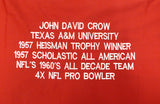 Texas A&M Aggies John David Crow Autographed Maroon Jersey "57 Heisman" JSA #W419527