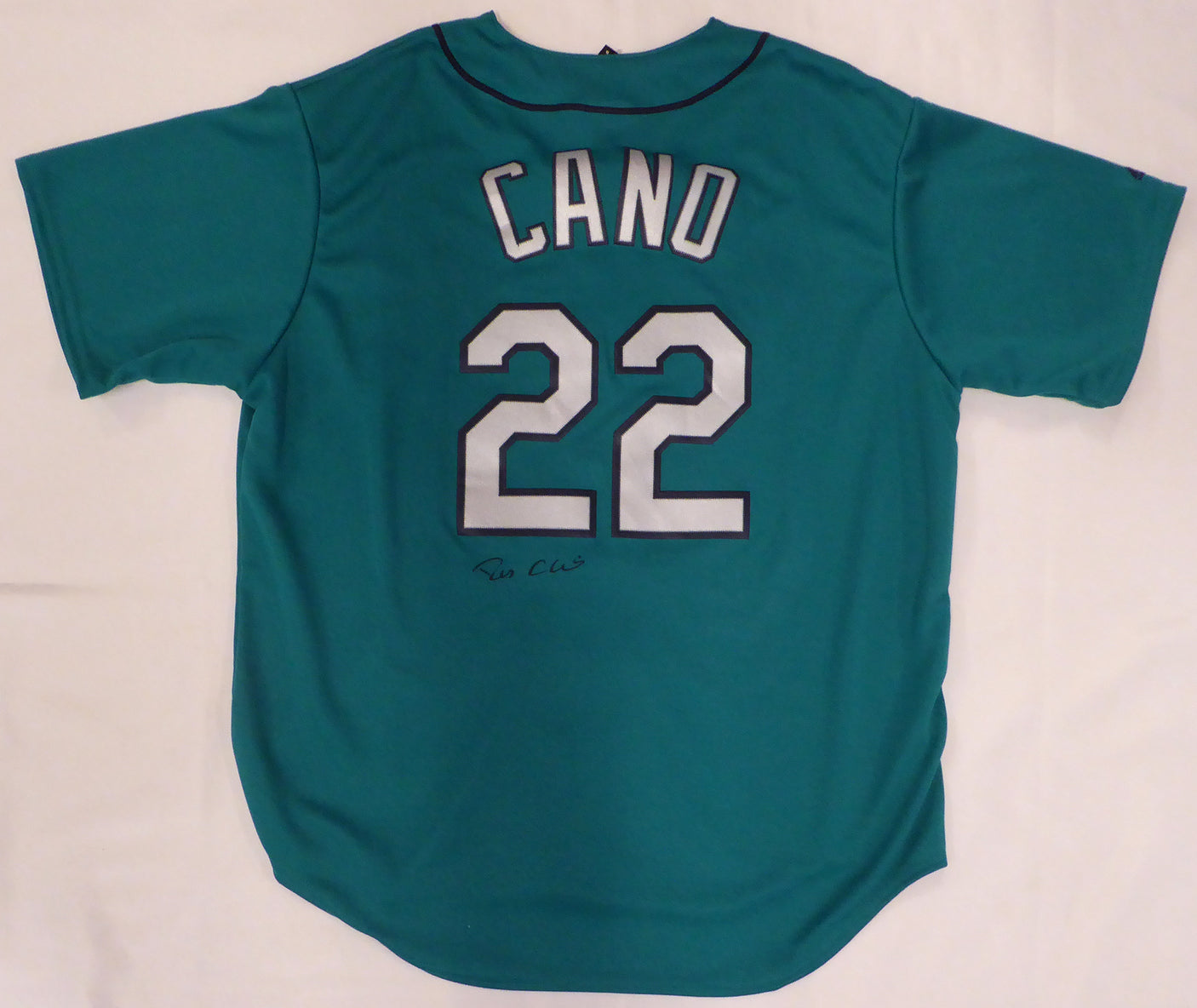 Seattle Mariners Robinson Cano Autographed Teal Majestic Jersey PSA/DNA #6A27284
