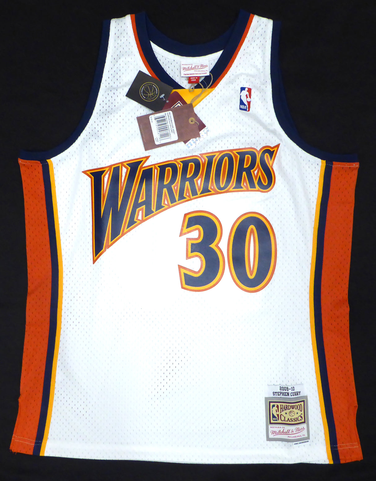 Golden State Warriors Stephen Curry Autographed White Authentic Mitchell & Ness Jersey JSA #AZ31932