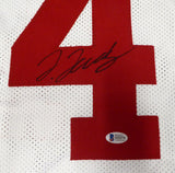 Alabama Crimson Tide Jerry Jeudy Autographed White Jersey Beckett BAS #S32274
