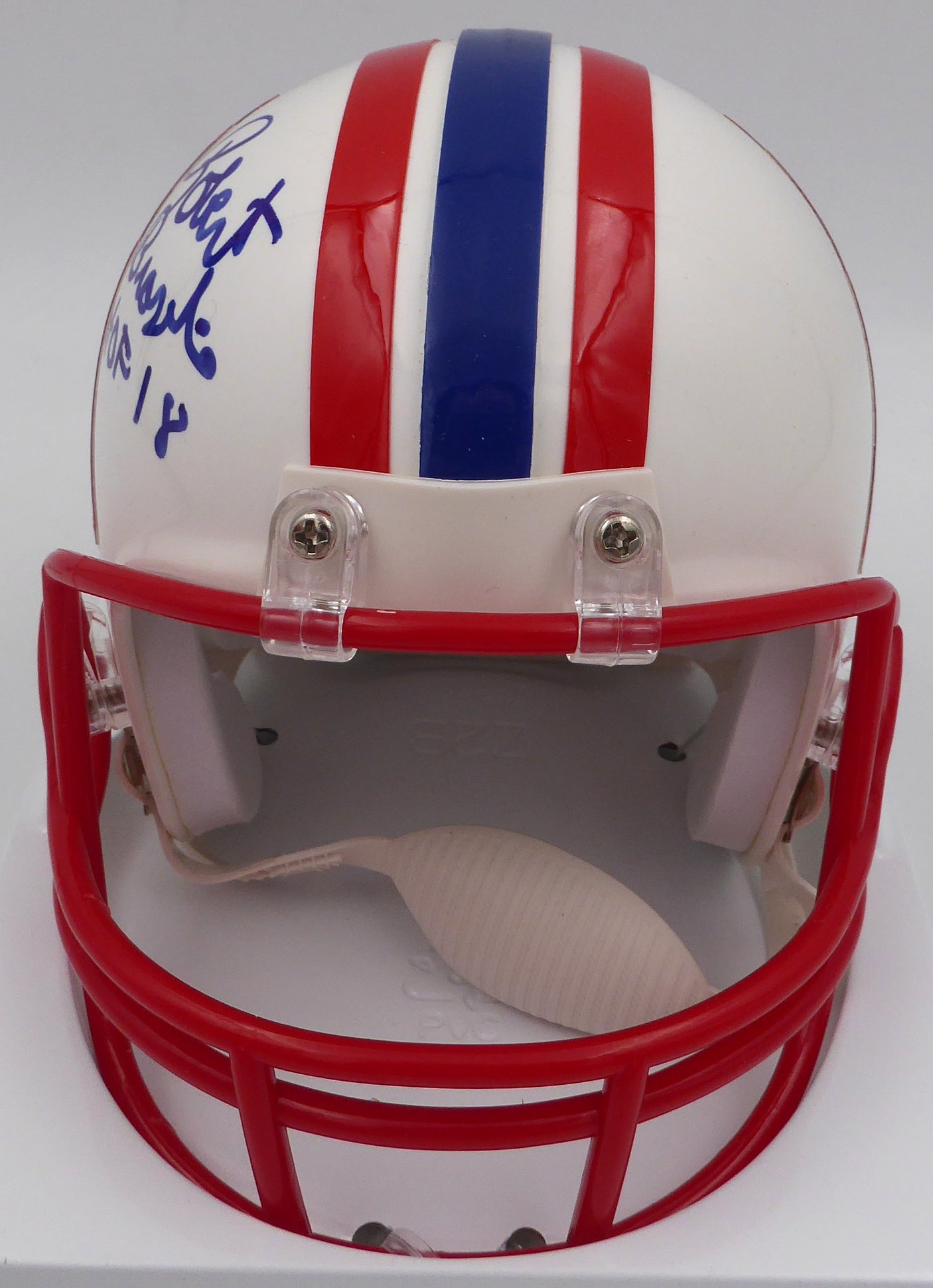 Robert Brazile Autographed Houston Oilers Mini Helmet "HOF 18" TriStar Holo #7782500