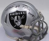 DJ D.J. Turner Autographed Las Vegas Raiders Mini Helmet "Just Win Baby" Beckett BAS QR #2W133211
