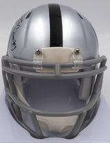 DJ D.J. Turner Autographed Las Vegas Raiders Mini Helmet "Just Win Baby" Beckett BAS QR #2W133211