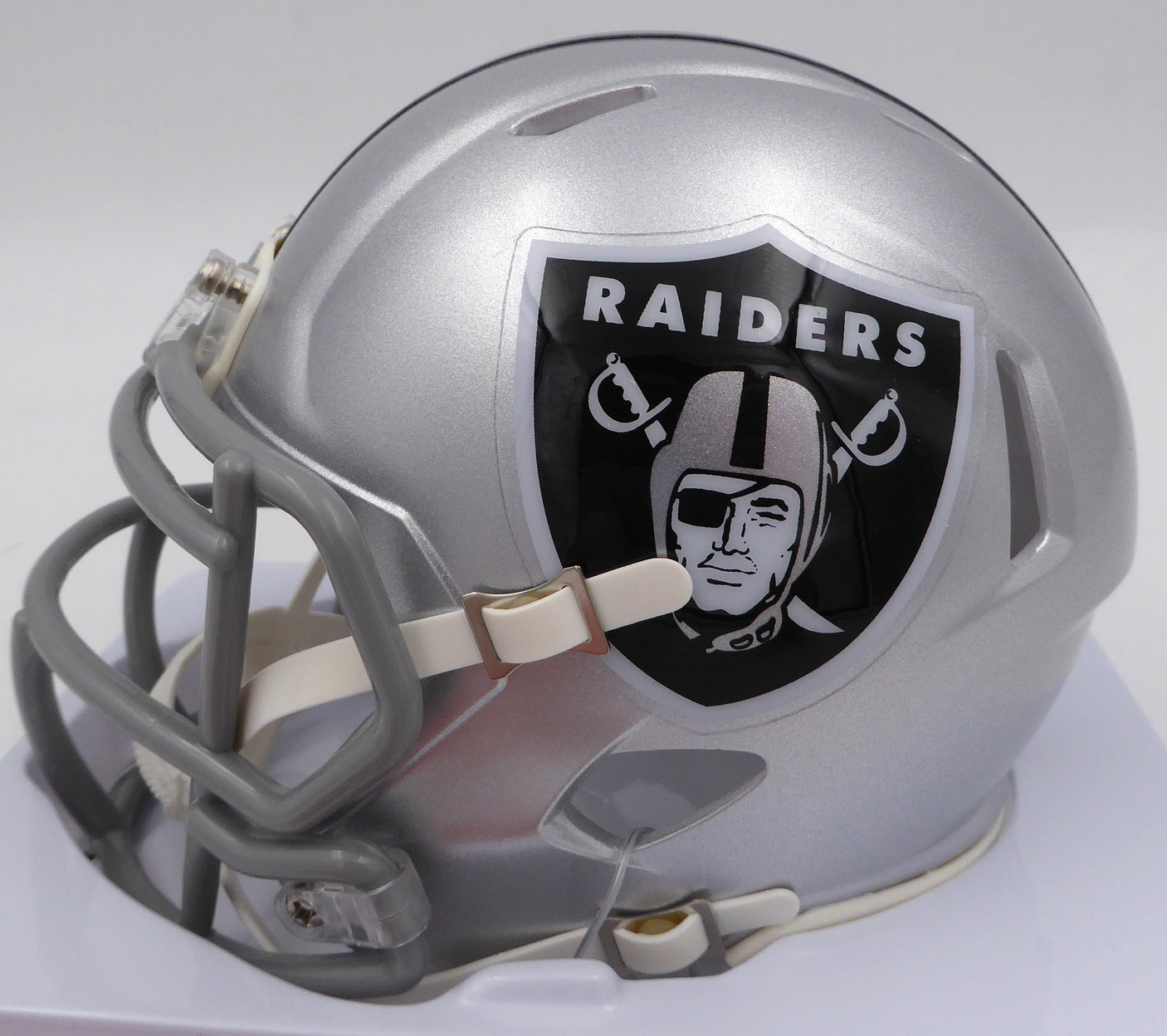 DJ D.J. Turner Autographed Las Vegas Raiders Mini Helmet "Just Win Baby" Beckett BAS QR #2W133361