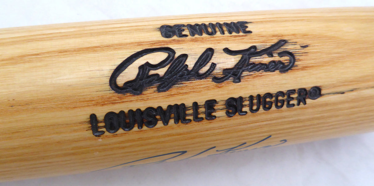 Ralph Kiner Autographed Louisville Slugger Bat Pittsburgh Pirates Game Model Beckett BAS QR #BK44608