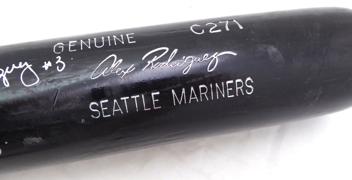 Alex Rodriguez Autographed 1996 Game Used Louisville Slugger C271 Uncracked Bat Seattle Mariners "7/28/96 2-3" Beckett BAS QR #BK44612