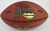 John Elway Autographed NFL Leather Football Limited Edition Denver Broncos Beckett BAS QR #BP55351