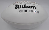 Johnny Unitas Autographed White Panel Football Baltimore Colts Beckett BAS #AB08921