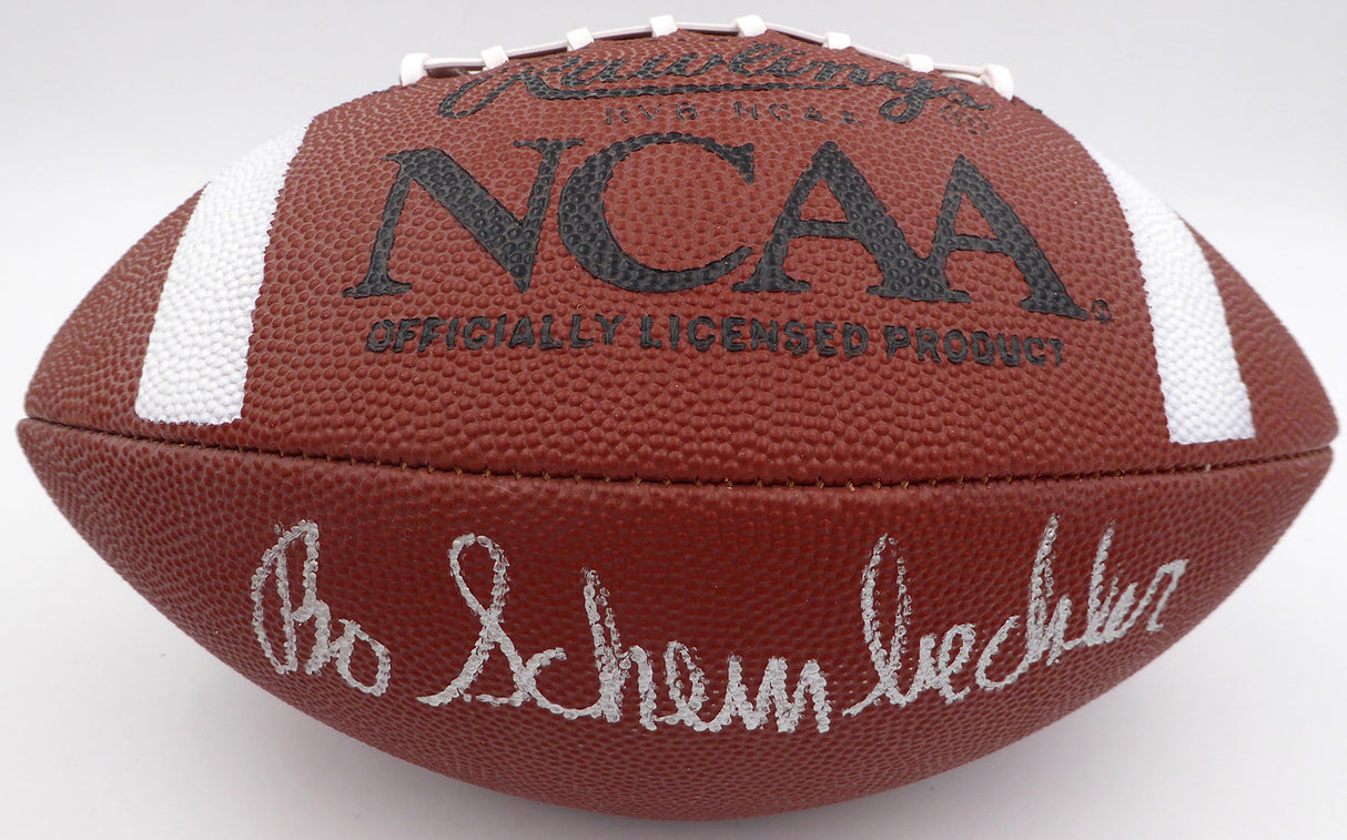 Bo Schembechler Autographed NCAA Football Michigan Wolverines Beckett BAS #AC23989