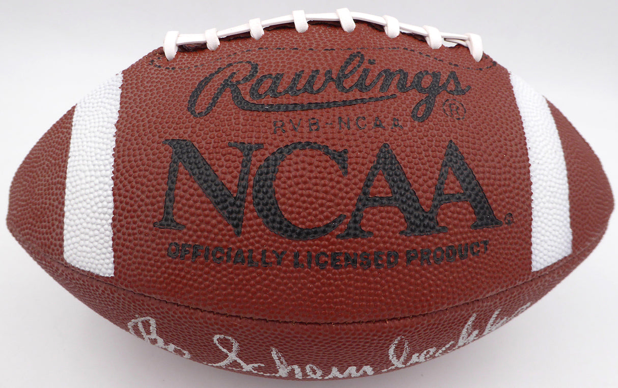 Bo Schembechler Autographed NCAA Football Michigan Wolverines Beckett BAS #AC23989