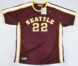 Seattle University Chieftains Elgin Baylor Autographed Maroon Hardwood Legends Jersey "HOF 1977" Beckett BAS QR #BN14529