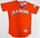 Miami Marlins Ichiro Suzuki Autographed Orange Majestic Flex Base Jersey IS Holo SKU #237034