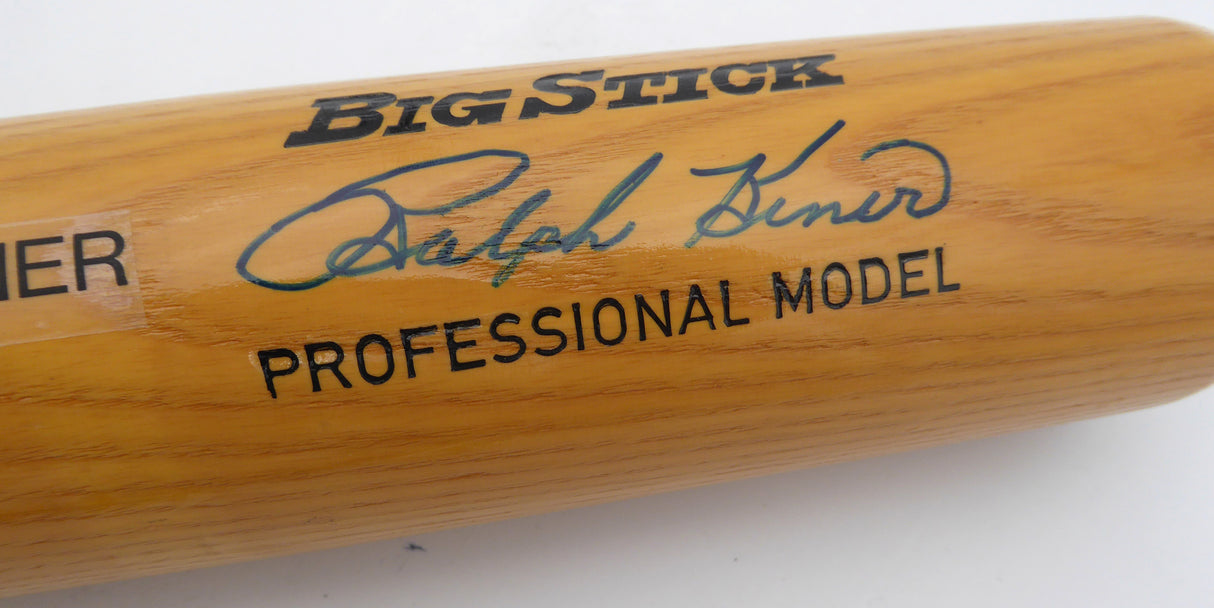 Ralph Kiner Autographed Adirondack Bat Pittsburgh Pirates Beckett BAS QR #BM00455