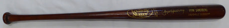 Ryne Sandberg Autographed P72 Louisville Slugger Bat Chicago Cubs Beckett BAS QR #BM00457