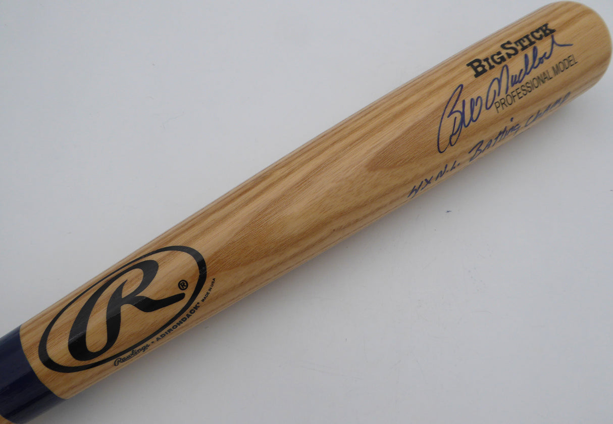 Bill Madlock Autographed Rawlings Bat Chicago Cubs, Pittsburgh Pirates "4X NL Batting Champ 75,76,81,83" Beckett BAS QR #BM00446