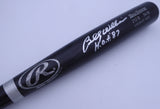 Billy Williams Autographed Rawlings Bat Chicago Cubs "HOF 87" (Light Auto) Beckett BAS QR #BM00456