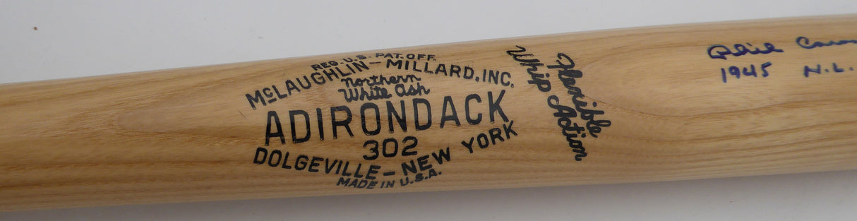 Phil Cavaretta Autographed Adirondack Bat Chicago Cubs "1945 NL MVP" Beckett BAS QR #BM00466