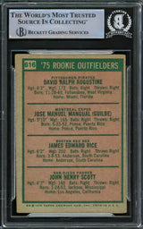 Jim Rice & Others Autographed 1975 Topps Rookie Card #616 Signed By All 4 Beckett BAS #16545448