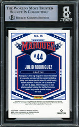 Julio Rodriguez Autographed 2022 Chronicles Marquee Rookie Card #15 Seattle Mariners Beckett BAS #16545772