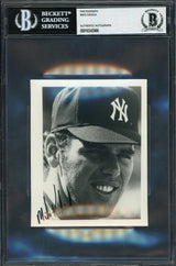 Mike Kekich Autographed 4x5 Photo New York Yankees Beckett BAS #16545966