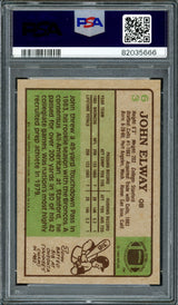John Elway Autographed 1984 Topps Rookie Card #63 Denver Broncos PSA 6 Auto Grade Gem Mint 10 PSA/DNA #82035666