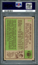 John Elway Autographed 1984 Topps Rookie Card #63 Denver Broncos PSA 6 Auto Grade Gem Mint 10 PSA/DNA #82035667