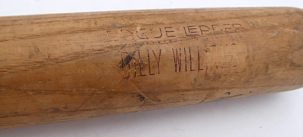 Billy Williams Autographed H & B Bat Chicago Cubs Beckett BAS QR #BW06411