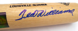Ted Williams Autographed Louisville Slugger Game Model Bat Boston Red Sox #/521 Beckett BAS QR #AE85506