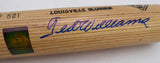 Ted Williams Autographed Louisville Slugger Game Model Bat Boston Red Sox #/521 Beckett BAS QR #AE85507