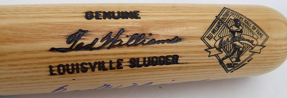 Ted Williams Autographed Louisville Slugger Game Model Bat Boston Red Sox #/521 Beckett BAS QR #AE85509