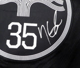 Golden State Warriors Kevin Durant Autographed Black Nike Swingman Jersey Size 52 Beckett BAS QR #BJ019147