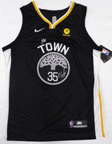 Golden State Warriors Kevin Durant Autographed Black Nike Swingman Jersey Size 52 Beckett BAS QR #BJ019147