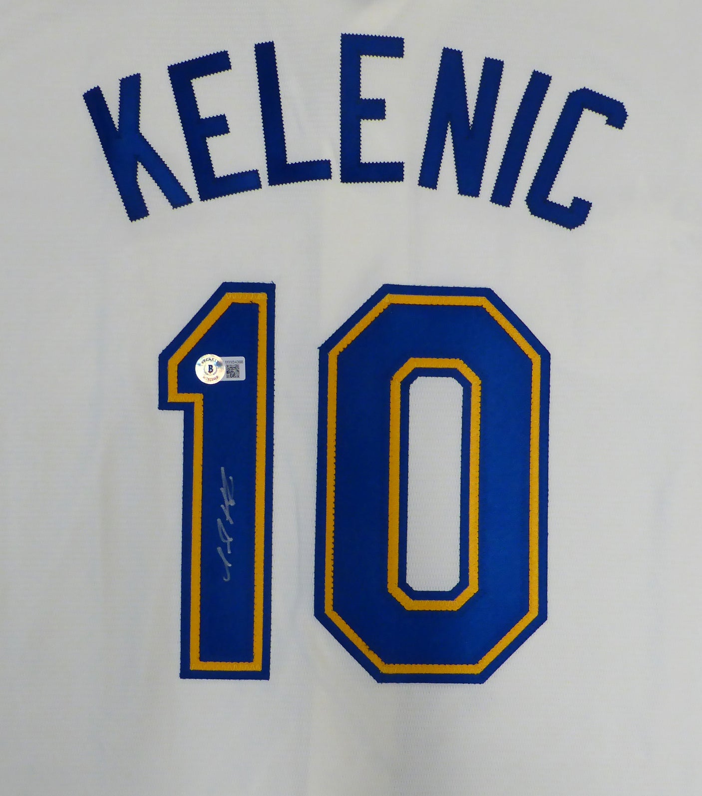 Seattle Mariners Jarred Kelenic Autographed Cream Nike Jersey Size XL Beckett BAS QR #WW54366