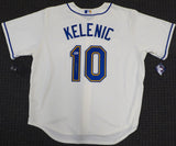 Seattle Mariners Jarred Kelenic Autographed Cream Nike Jersey Size XL Beckett BAS QR #WW54366