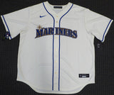 Seattle Mariners Jarred Kelenic Autographed Cream Nike Jersey Size XL Beckett BAS QR #WW54379