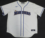 Seattle Mariners Jarred Kelenic Autographed Cream Nike Jersey Size XL Beckett BAS QR #WW54379