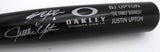 B.J. & Justin Upton Autographed Oakley Zinger Bat Family Business (Smudged) Beckett BAS QR #BU87122