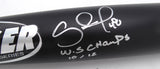 Pablo Sandoval Autographed Oakley Bat San Francisco Giants "WS Champs 10/12" Beckett BAS QR #BU87132