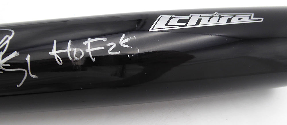 Ichiro Suzuki Autographed Mizuno Player Model Bat Seattle Mariners "HOF 25" (Smudged) Beckett BAS QR #2W517071