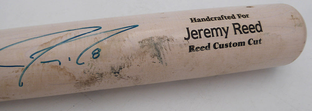 Jeremy Reed Autographed Marucci Game Used Bat Seattle Mariners SKU #261548