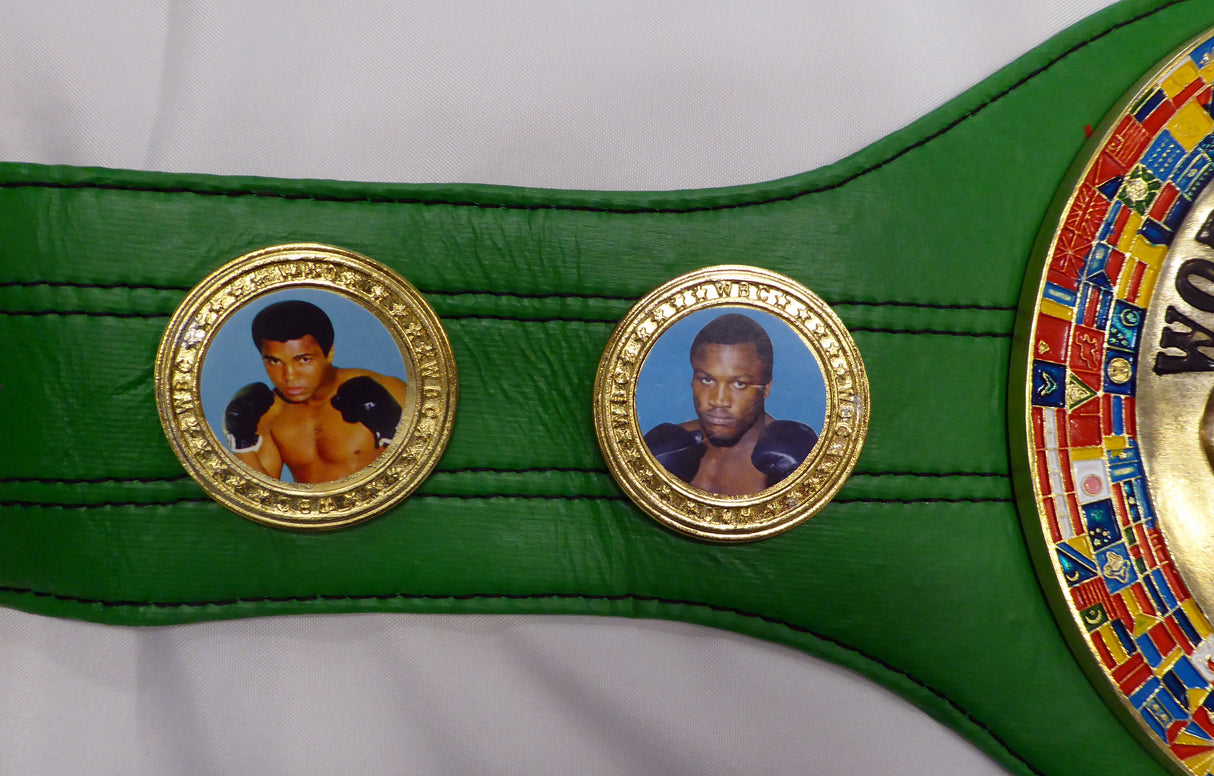 Mike Tyson Autographed Green WBC World Championship Belt (Smudged) Beckett BAS QR #BJ04149