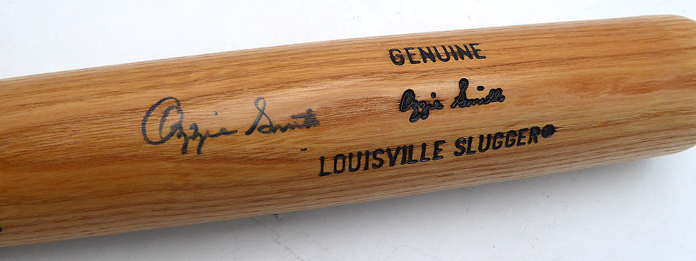 Ozzie Smith Autographed Louisville Slugger Bat St. Louis Cardinals Beckett BAS QR #BV12116