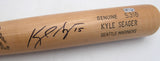 Kyle Seager Autographed Game Model Louisville Slugger S318 Bat Seattle Mariners MLB Holo #EK610547
