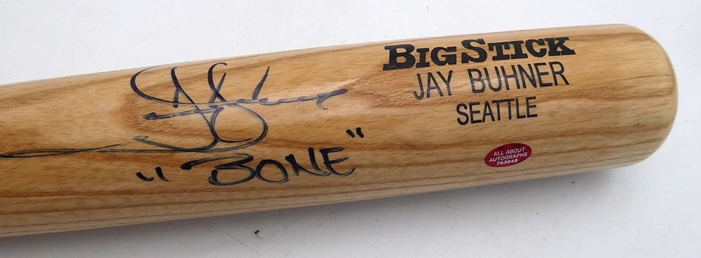 Jay Buhner Autographed Rawlings Big Stick Bat Seattle Mariners "Bone" MCS Holo #87596